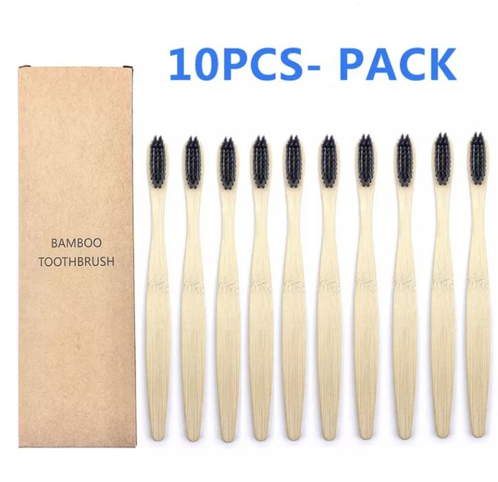 Набір Бамбукові зубні щітки еко дерев‘яні дитячі