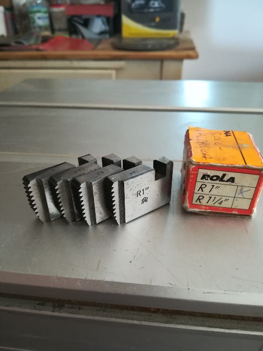 ROLLER narzyki do gwintownicy płytki cal + 1/2 cala komplet