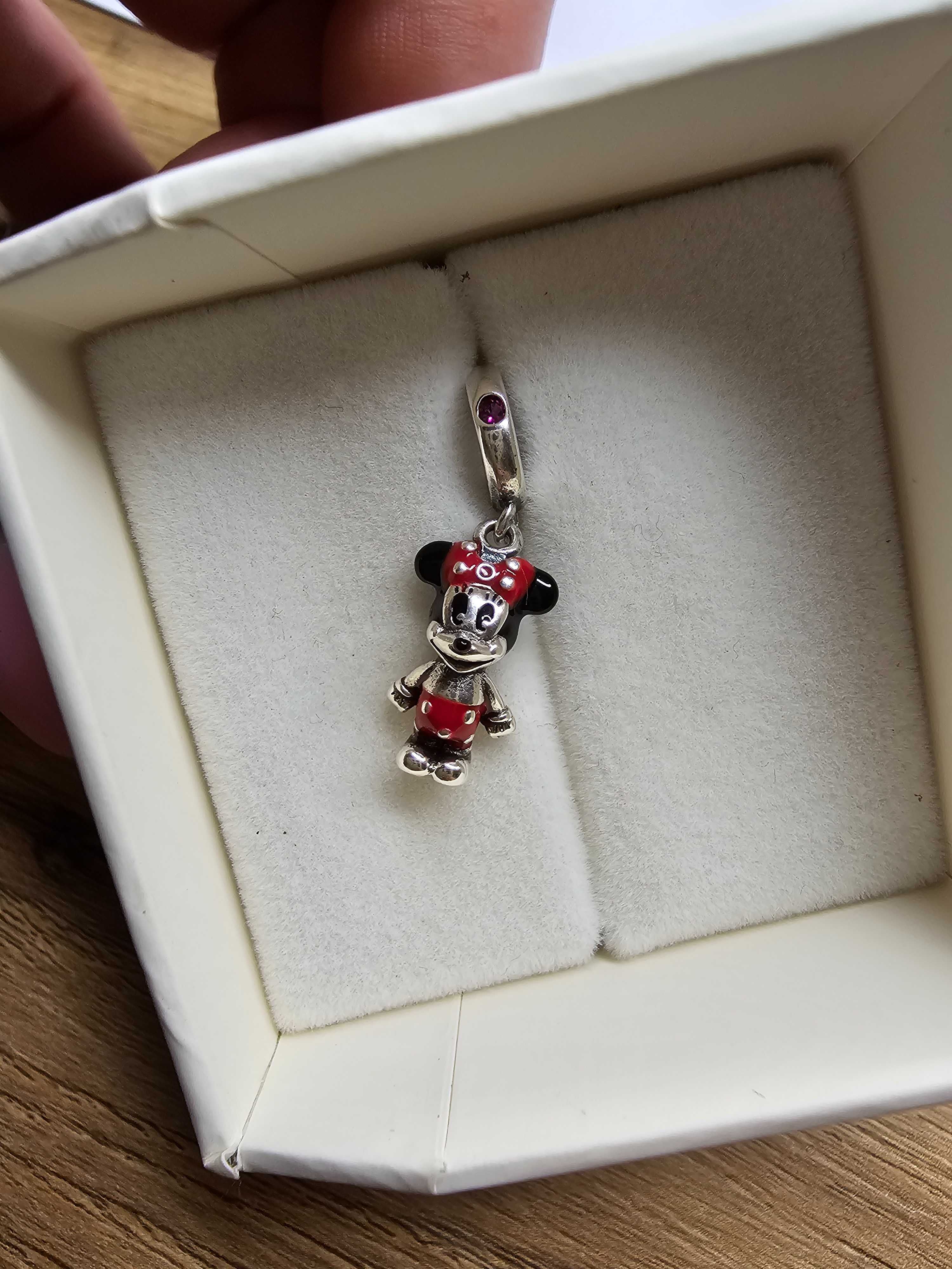 Srebrny charms do bransoletki Pandora Srebro 925 myszka minnie Disney