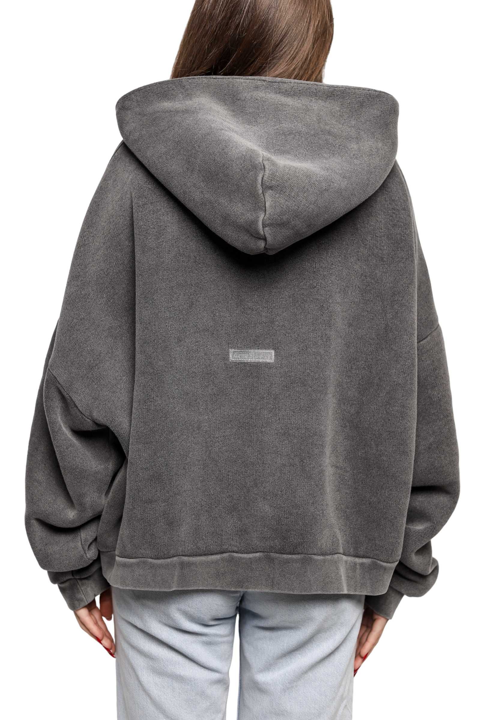 Худі Acne Studios Relaxed Hooded Sweatshirt Faded Black