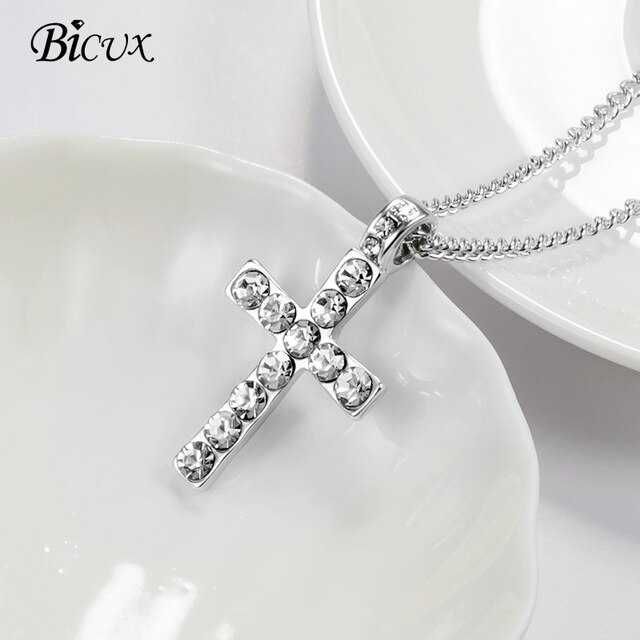 Colar Cruz Aço Inoxidável