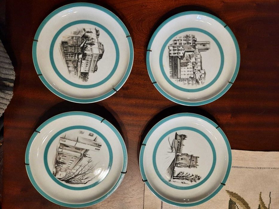 4 pratos porcelana Vista Alegre os Descobrimentos Portugueses