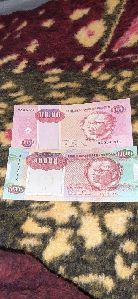 Notas Angola  e dollar