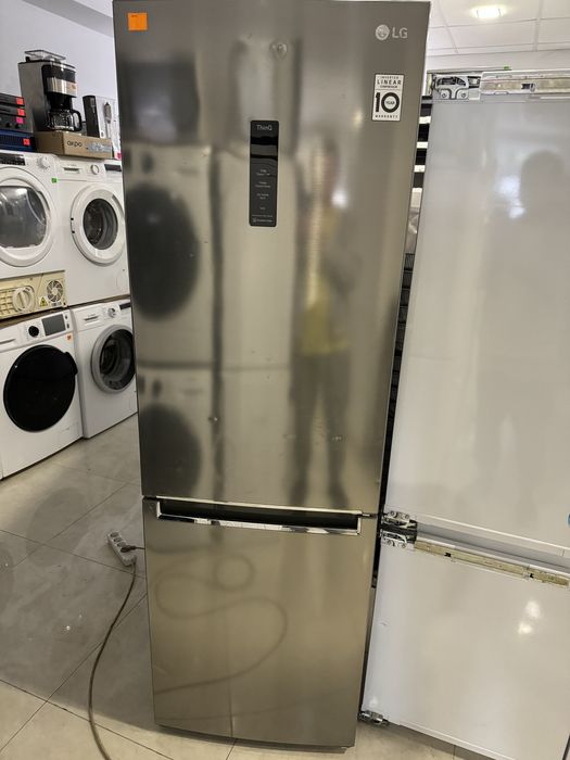 LG нержавійка 186 см No Frost холодильник sc2927