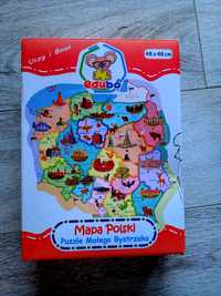 Puzzle mapa polski