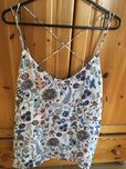 Bluzka z wiązaniem kwiaty H&M 46 XXL XXXL