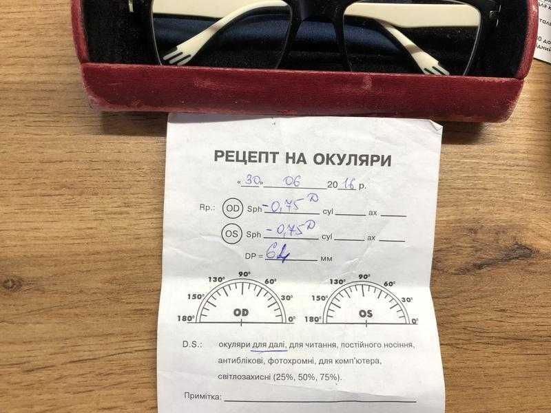 Окуляри для зору фірмові + чохол і серветка