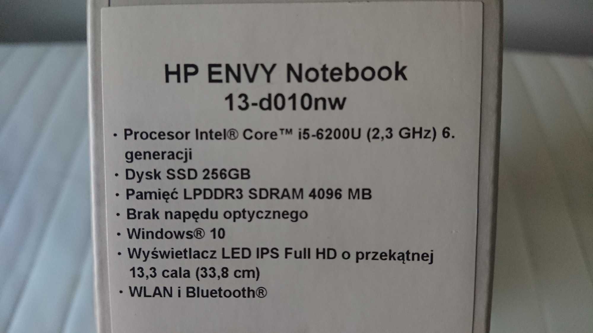 Laptop HP ENVY, używany