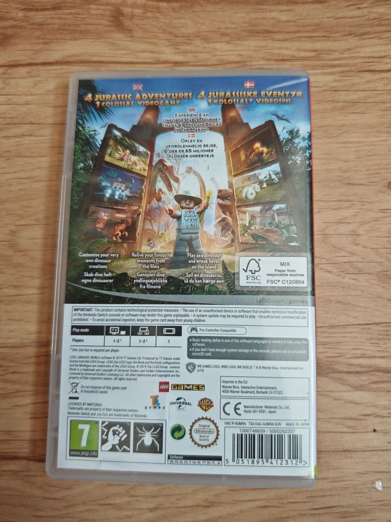 Lego Jurassic world Nintendo Switch