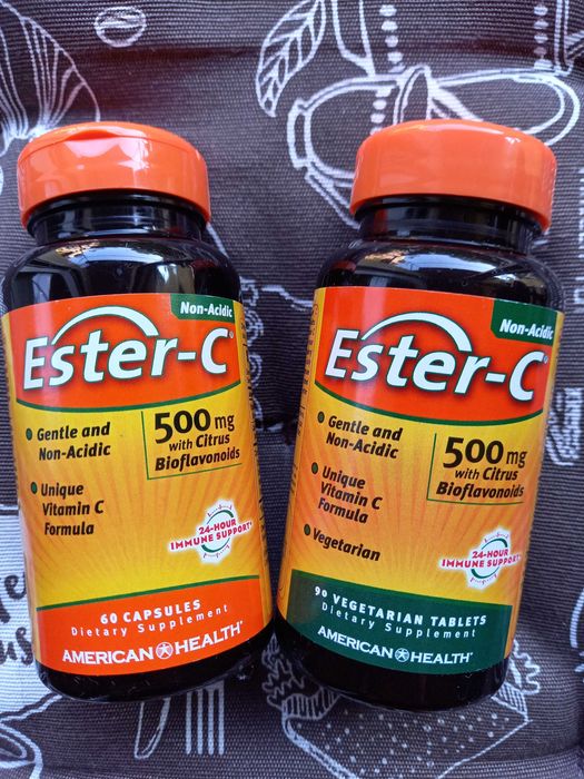 Витамин Ц С500 с1000 Эстер С vitamin C Ester-C 60 120 240 капсул