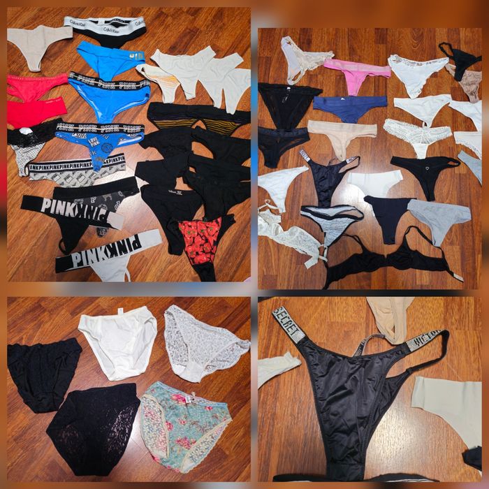 Трусы трусики Pink, Victoria's Secret стринги, слипы