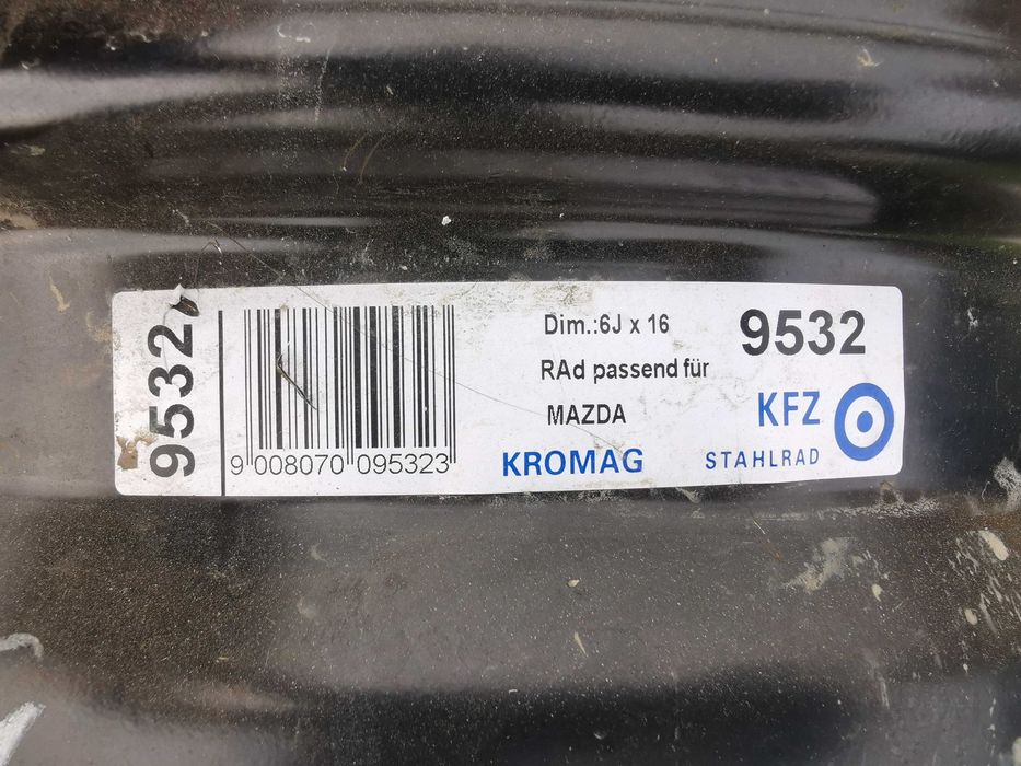 4x felgi stalowe 6Jx16 Mazda 3 6 CX3 ET50 nowe KFZ
