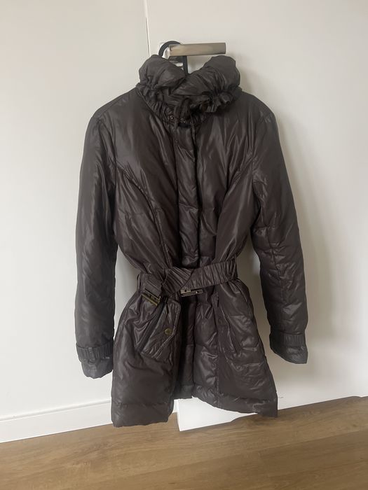 Esprit damska zimowa kurtka puchowa brazowa czekoladowa pierze 38 M