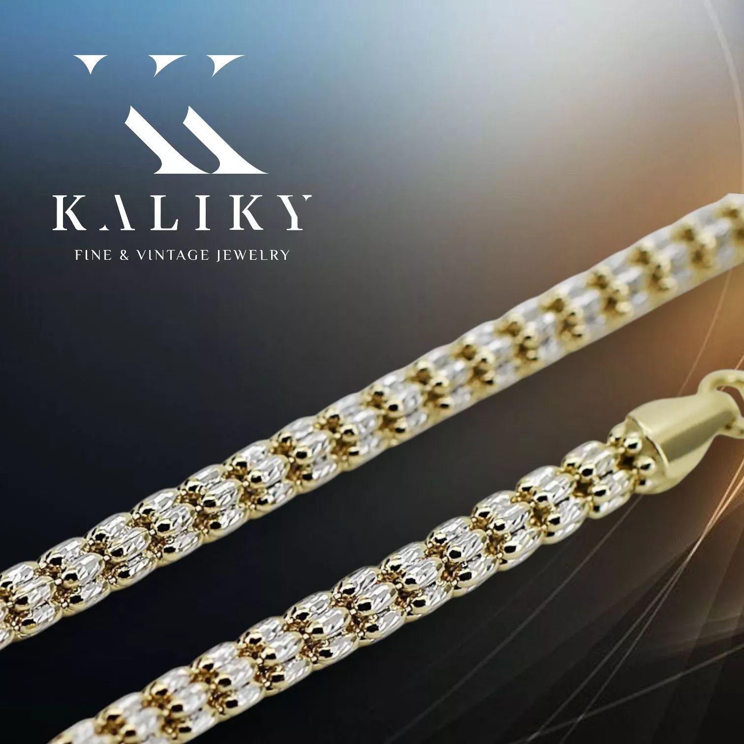 Złoty łańcuszek 14k Fantazy diamentowany cc069yw Warszawa biżuteria