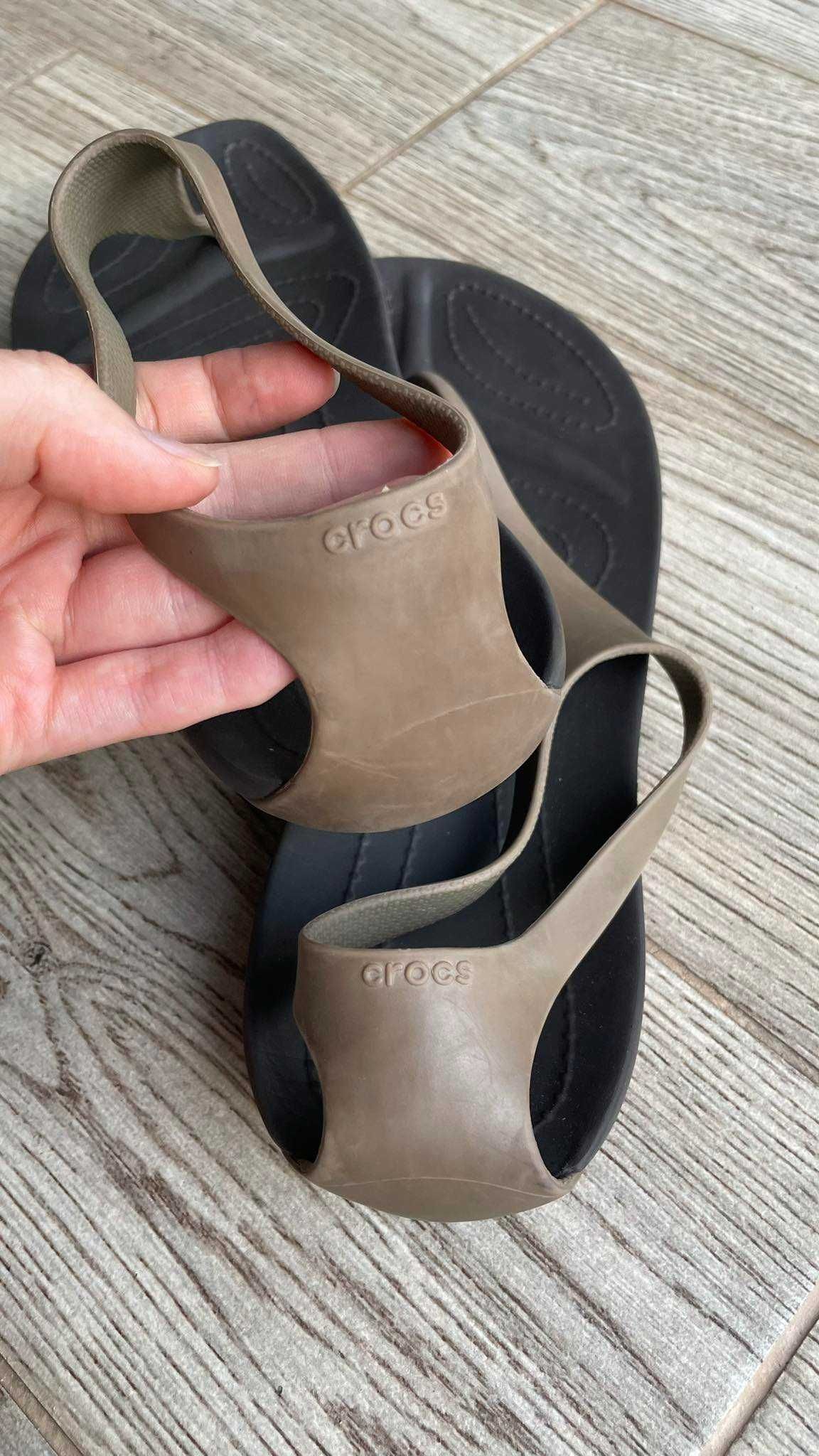 Crocs buty japonki sexi flip brązowe W9 39/40
