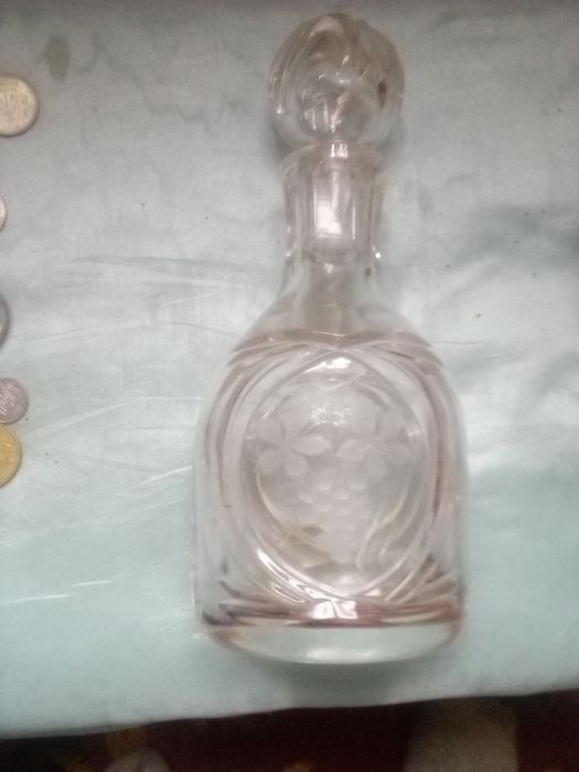 Графин для вина, кришталевий.