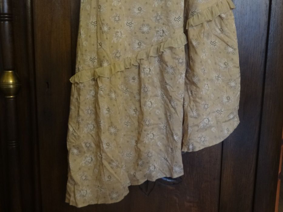 VERO MODA sukienka asymetryczna falbana retro 38