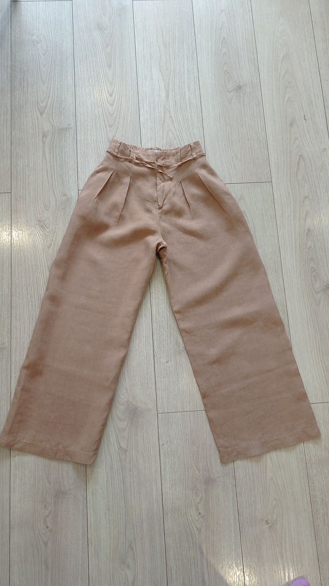 Льняные летние брюки Zara для девочки, 11-14 лет, рост 158-164 см