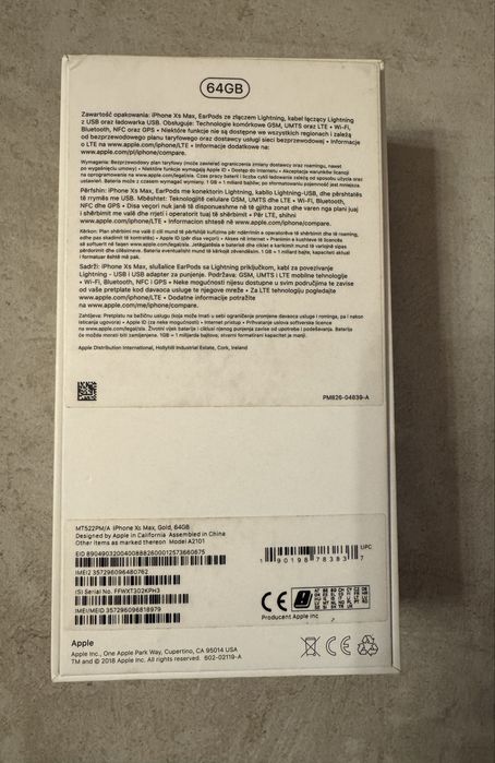 IPhone XS max gold 64 gb