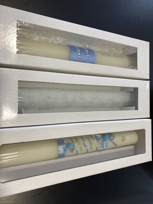 Velas e conjuntos de Batismo