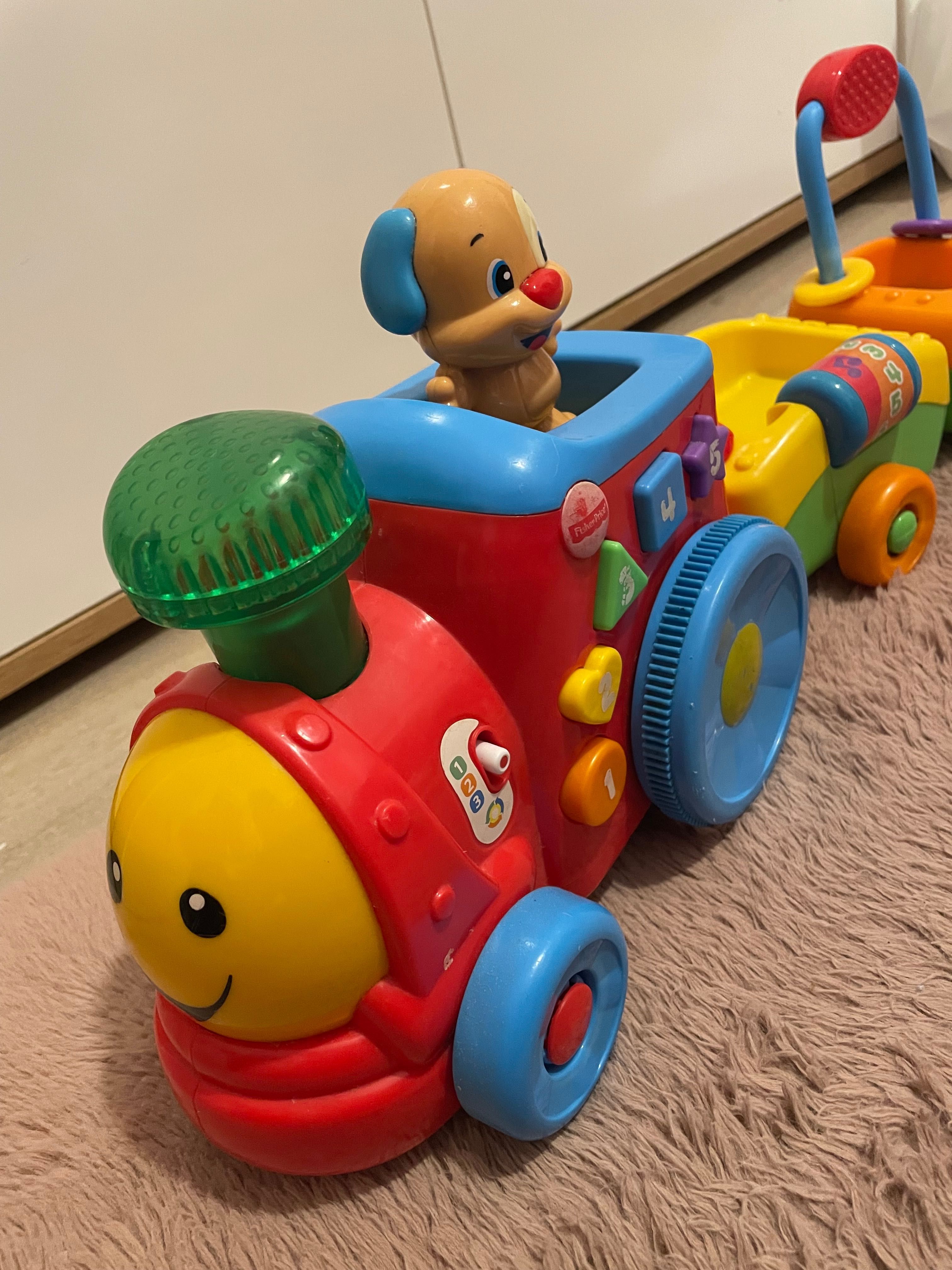 Fisher price edukacyjny pociąg szczeniaczka