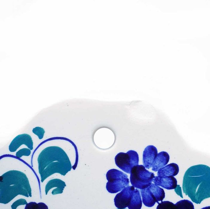 Włocławek deska kwiaty, ręcznie malowane PRL