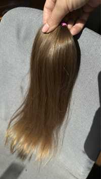 Натуральный срез волосы детские 55 см -70 грамм