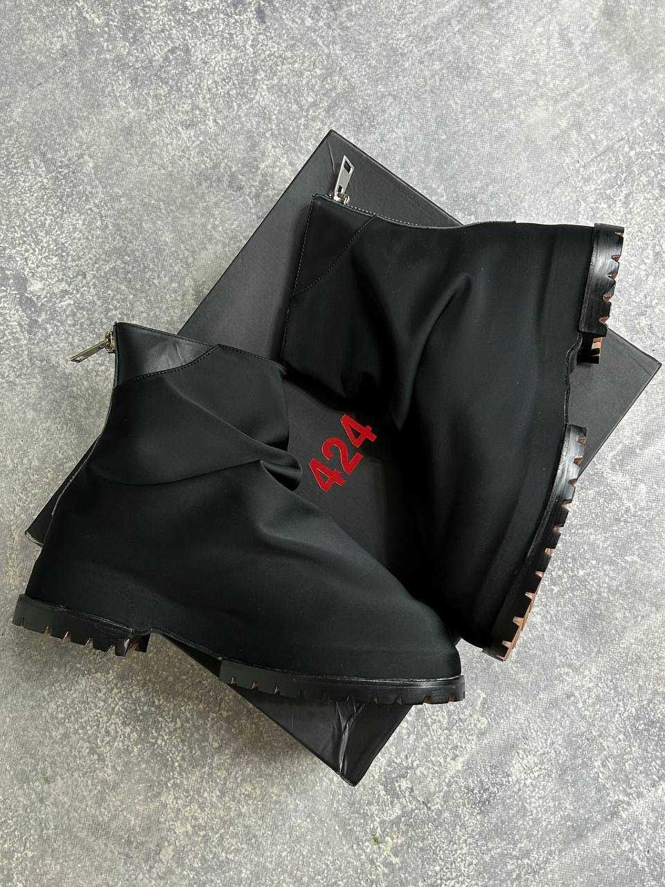 Черевики 424 Marathon Boots Black чорні черные сапожки opium 43 40 42
