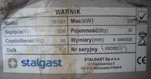 WARNIK  30 litrów,  elektryczny  odbiór  GDYNIA