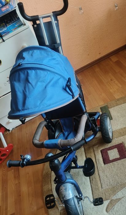 Детский велосипед с родительской ручкой