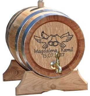 Beczka Dębowa 3L 4L 5L 10L 15L 20L Grawer Opalanie Na whisky bimber