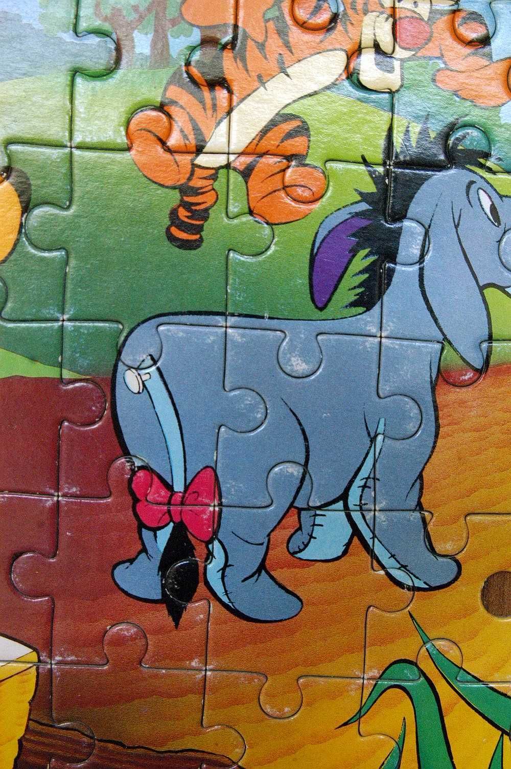 stare puzzle Kubuś Puchatek - 100 elementów - kompletne