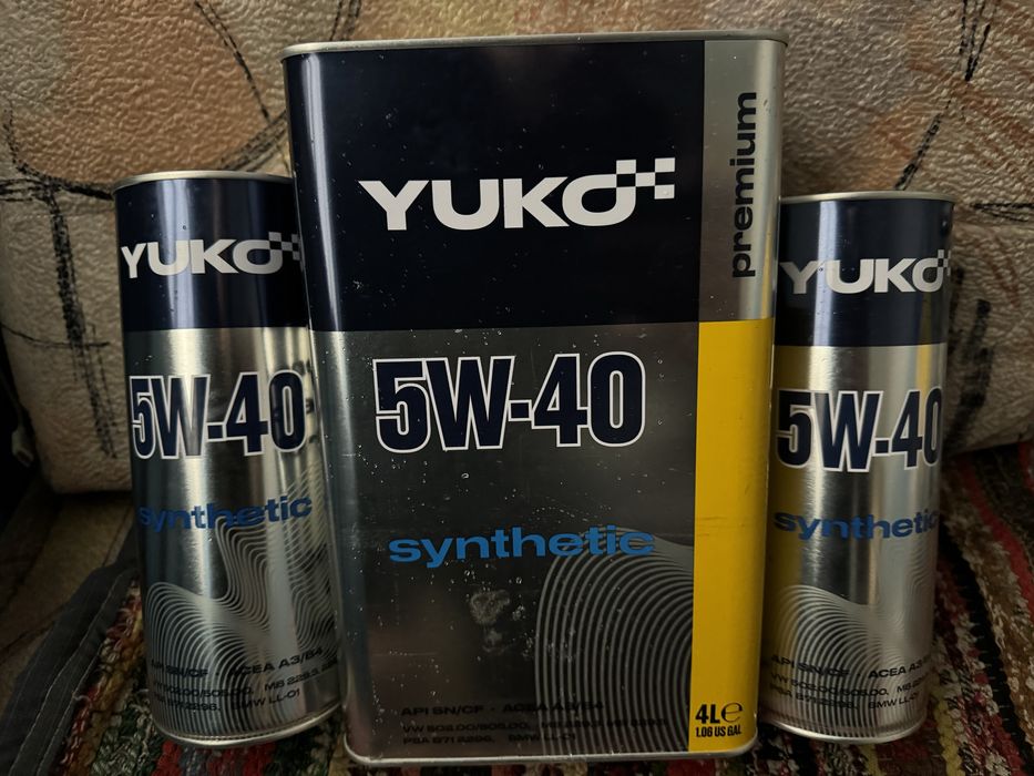 Масло Yuko 5w30, 5w40, 10w40, 15w40, олива