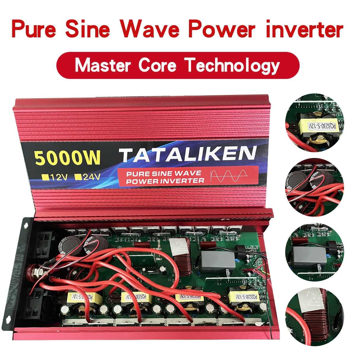 Inversor 12V - 220V 5000W * NOVO * ONDA PURA