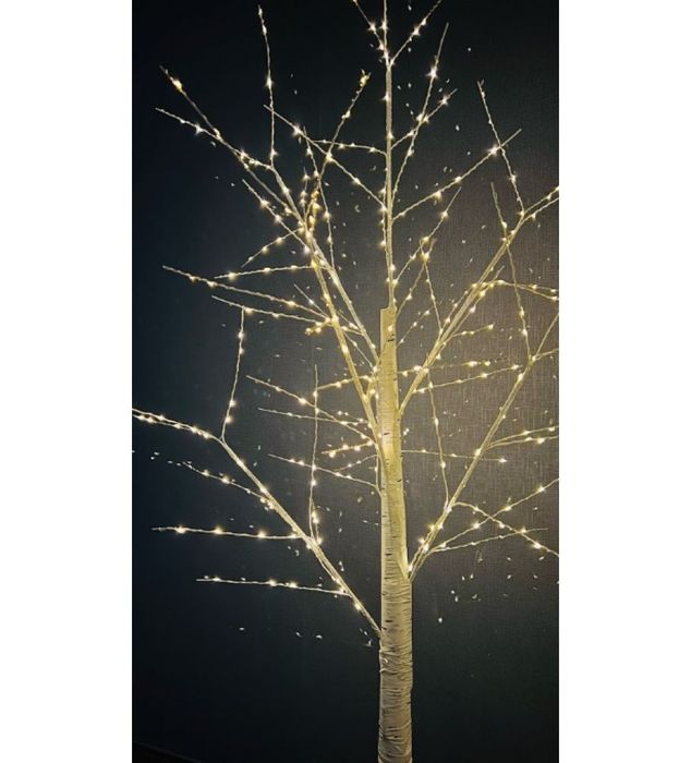 Новорічне освітлення береза Сніг LED теплий білий 1,5 метра