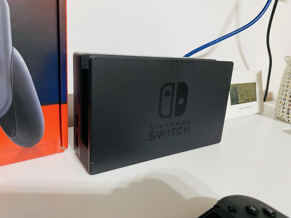 Nintendo Switch V2 2022 Dock Pady Pudełko 2Gry OPIS!!!