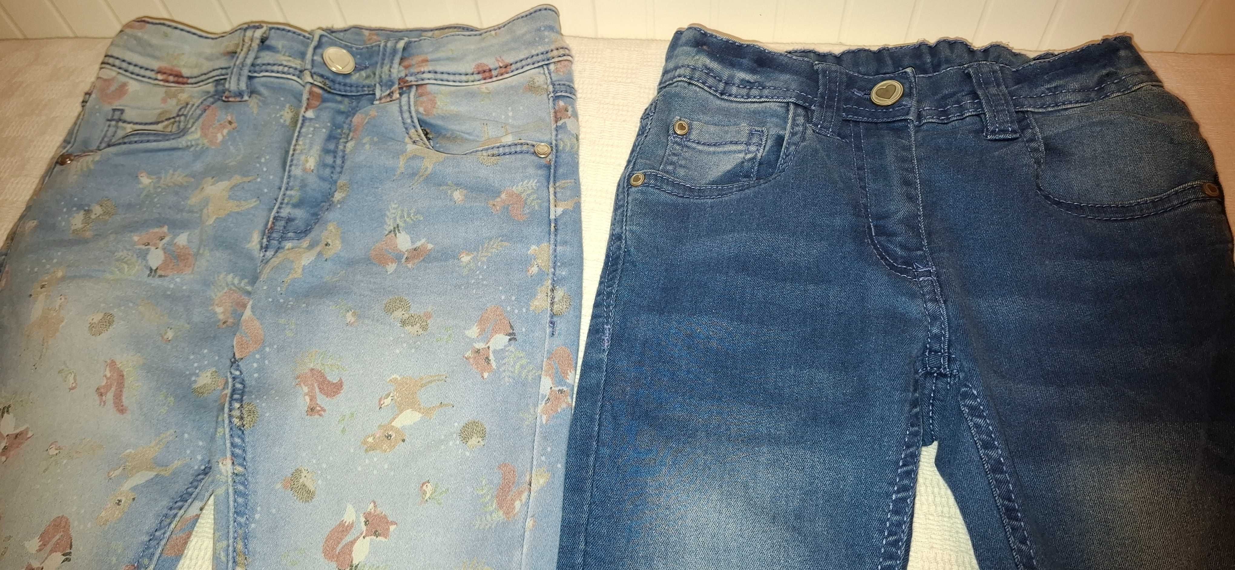 Spodnie dziewczęce 122 cm Takko Fashion 2 pary