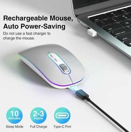 cimetech m01- rd  mysz bezprzewodowa srebrna bluetooth vv