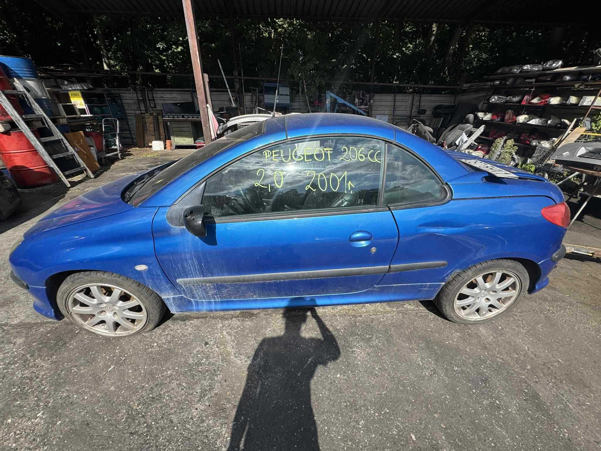 PEUGEOT 206cc na części 2001r. Adax Opolski Auto Złom Koźle