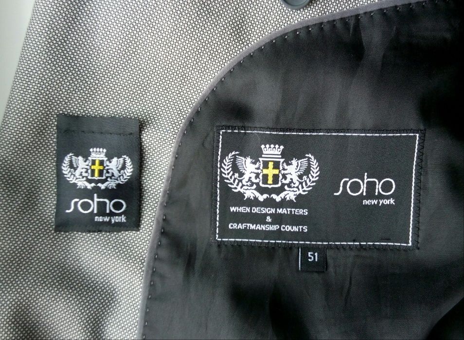 Новый пиджак зауженного кроя Soho New York
