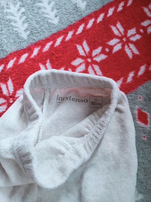 Spodenki z polarku rozmiar 56 plus czapeczka niemowlęca