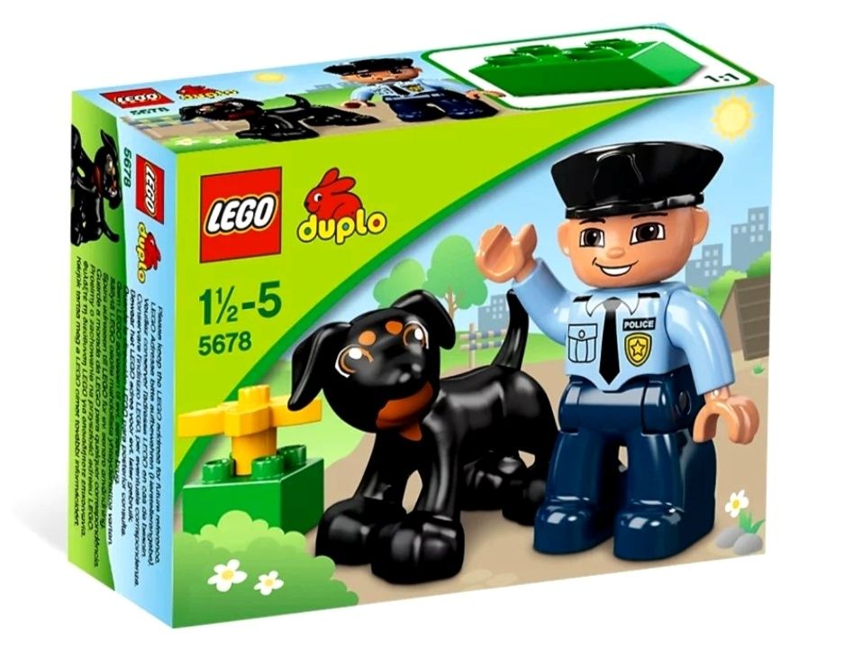 2 zestawy Lego duplo 5678 + 5680 policjant furgonetka gratis