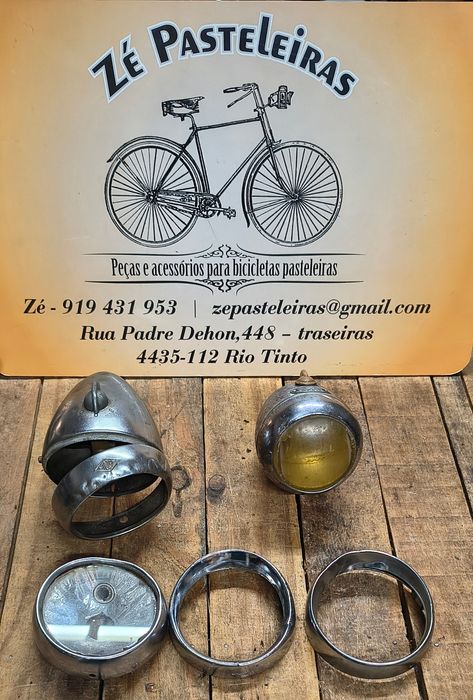 Farol Miller,Impex e aro Miller, MIL bicicleta pasteleira inglesa