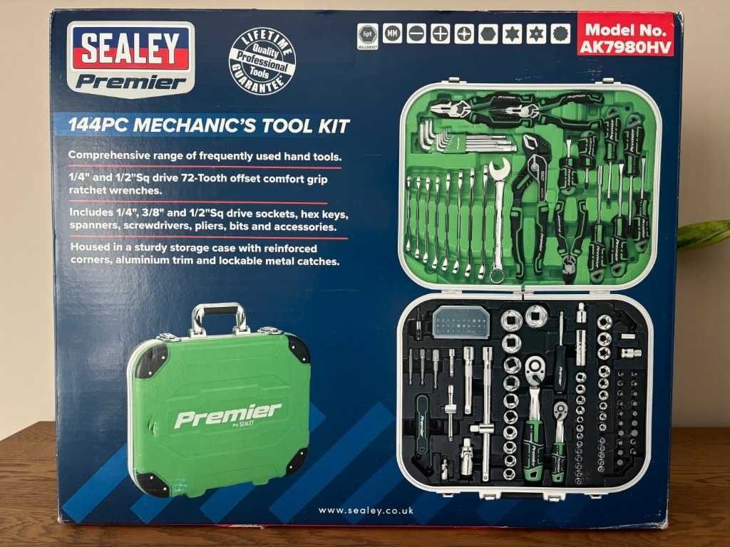 Zestaw nowy narzędzi mechanicznych 144 szt. Sealey AK7980. Okazja!