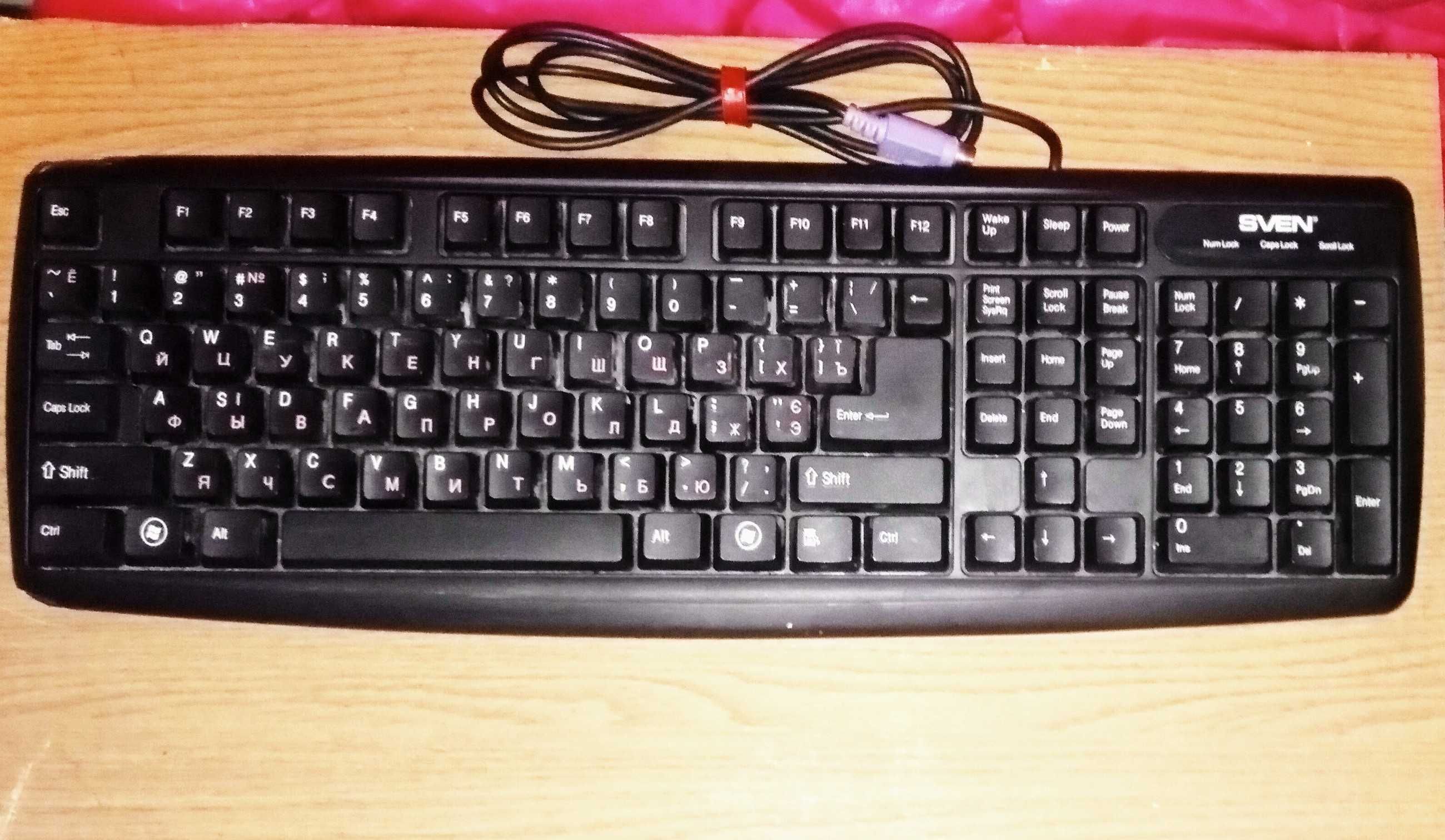 2 Клавиатуры Gembird Standard KB-U-103-UA USB и Sven Standard 600 PS/2
