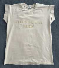 Koszulka bawełniana, t-shirt Bonjour Paris