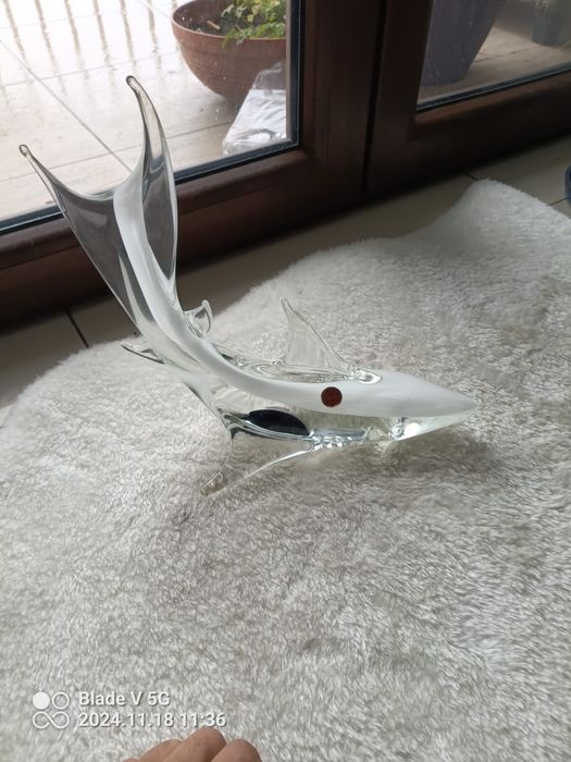 Rekin ryba Murano szklana figurka szkło artystyczne