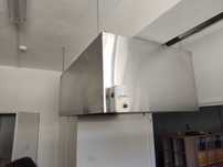 Exaustor Industrial em Inox com Motor e Tubulação