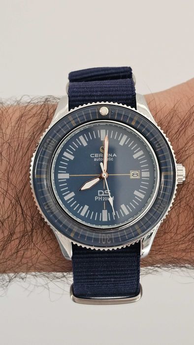 Relógio Certina DS PH200M Azul com Pulseira Nylon