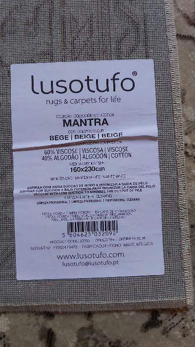 Tapete novo da Lusotufo.